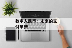 数字人民币：未来的支付革新